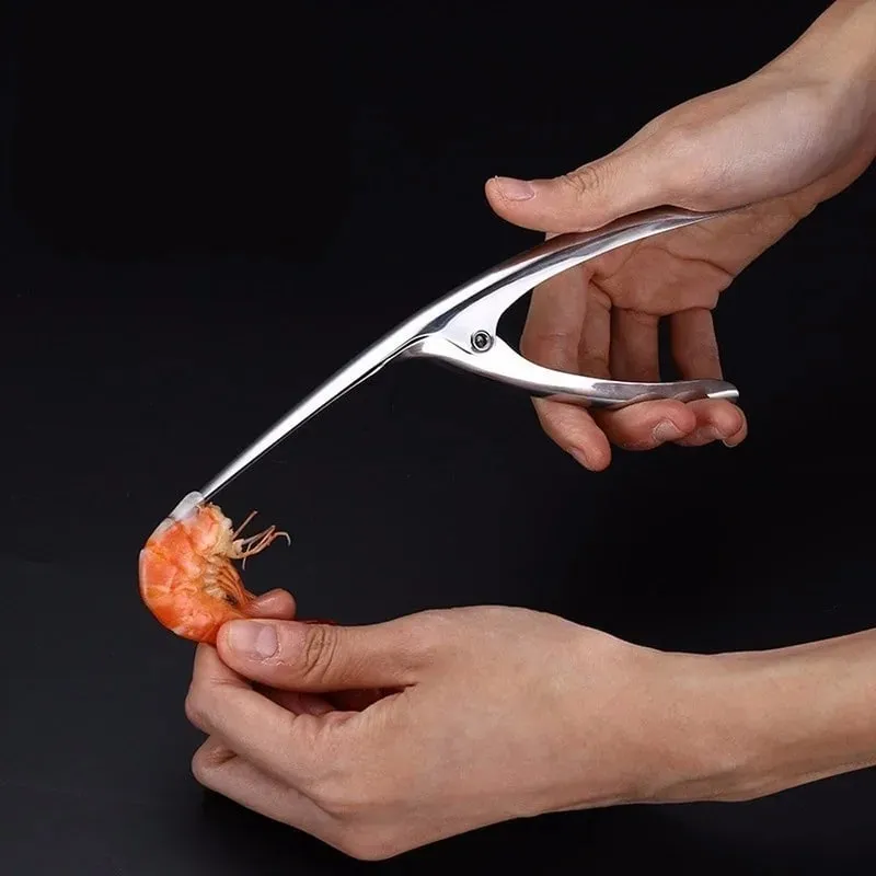 Kitchen Appliance Stainless Steel Shrimp Peeler Prawn Peeler Line Cutter Cleaning Shrimp Line Fishing Lobster Peel Seafood Tool