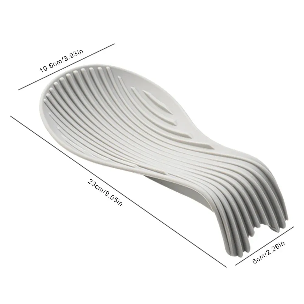 1/4Pcs Silicone Insulated Spoon Holder Heat Resistant Placemat Spoon Holder Cutlery Shelving Kitchen Tools Placemat — image 3