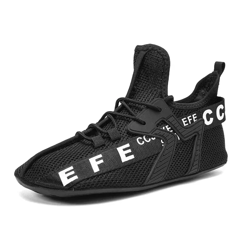 White Sneakers Men High Top Comfortable Breathable Mesh Casual Shoes Socks Shoes Big Size 47 Outdoor Walking Shoes for Men