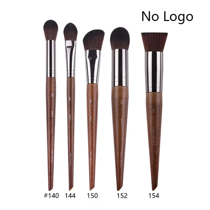 5pcs/set Natural Wood Eyeshadow Makeup Brushes Eye Detail Make Up Brush Concealer Crease Smudge Cosmetic tools Set Thin liner — image 22