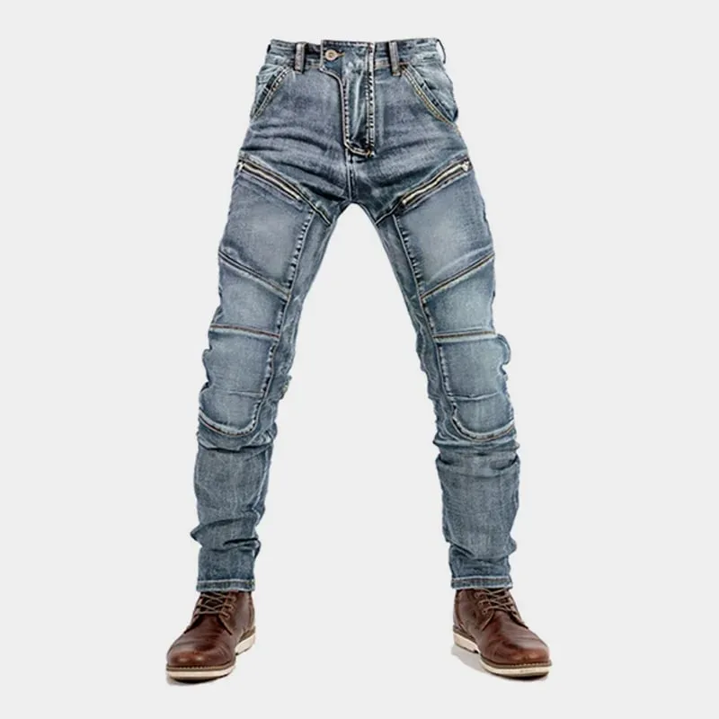 Jeans Men Long Pant Denim Pants Zipper Straight Trousers Pockets Splice Slim Fit Hole High Waist Casual Autumn spring 2026