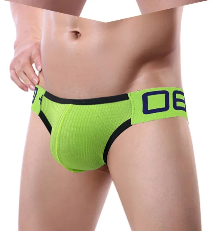 1Pc 0850 Cross Strap Men's thong Threaded Cotton Sexy Butt Lifting Four Ding Gay Back Empty Sexy Sexy Free Pants — image 13