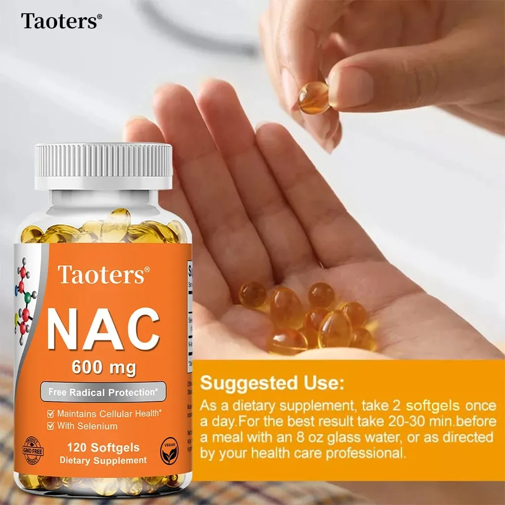 NAC Capsules 600mg - Support Skin Health Antioxidant Promotes Detoxification and Repair Enhance Immunity - Non-GMO — image 6