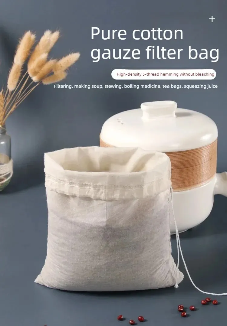 Cotton Gauze Kitchen Items Tofu Cheese Filter Cloth Butter Milk Coffee Filter Tools Gadgets Dining Bar Home Garden — image 8