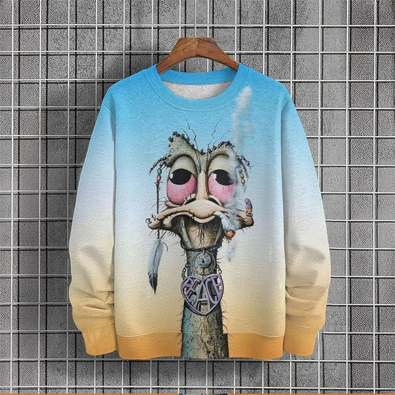 3D Printed Funny Animal Hoodie For Men Cartoon Cow Sheep Pattern Sweatshirts Autumn Long Sleeves Unisex Loose Hoodies O-Neck Top — image 7