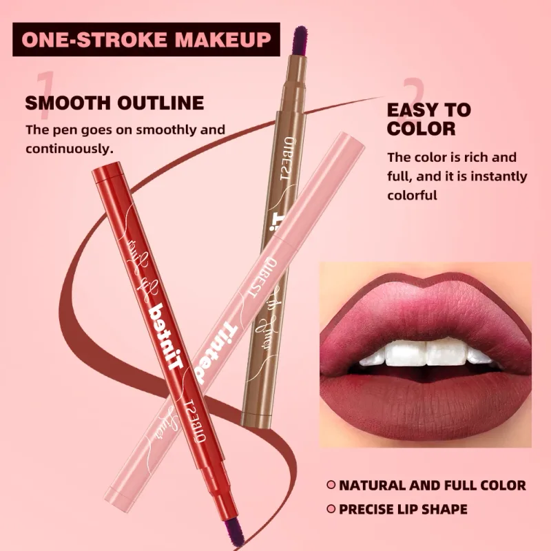 5 Colors Lipstick Lipliner Nude Matte Lip Liner Pen Non-Drying Waterproof Plumping Outline The Lips Contour Makeup Beauty