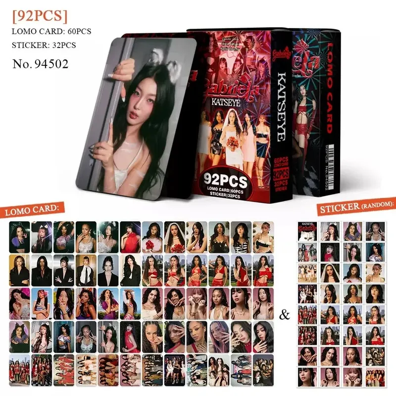 92PCS Kpop 핫 아이돌 MANON SOPHIA DANIELA LARA MEGAN YOONCHAE 자기 제작 HD Lomo 카드 팬 수집 Photocards 선물 작은 카드