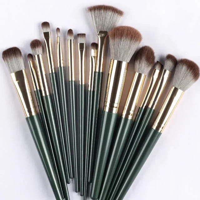 13PCS Black Makeup Brushes Set Powder Foundation Blush Kabuki Blending Makeup Beauty Tools Brochas Maquillaje for Cosmetics — image 8