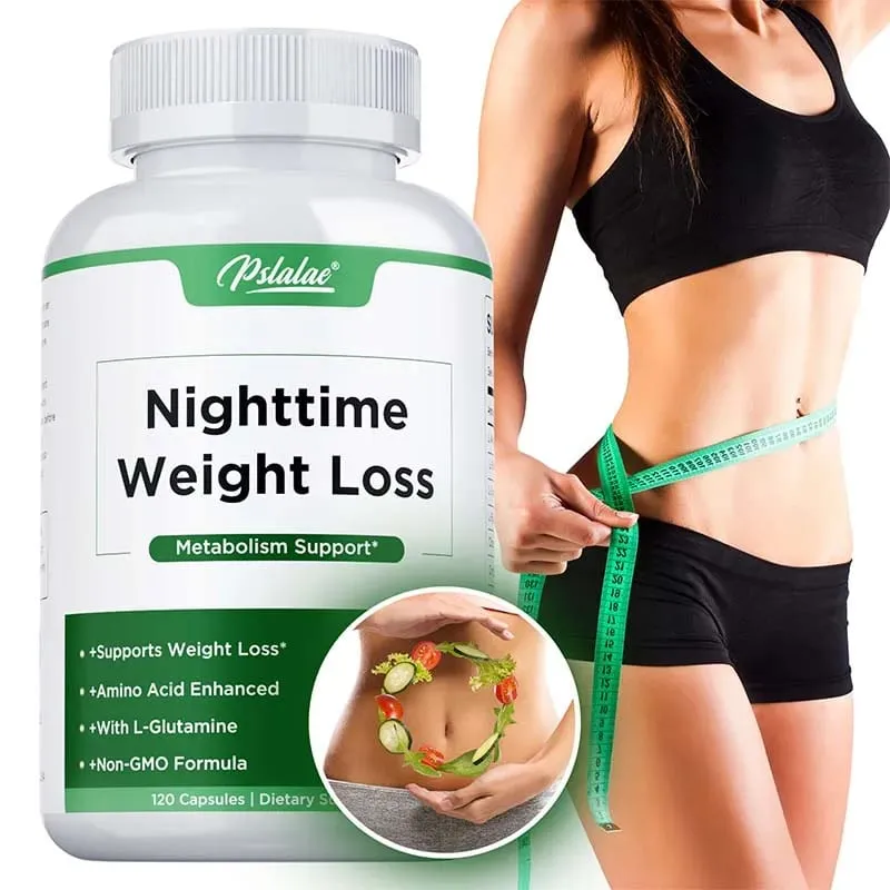 Nighttime Weight Loss Supplements - Appetite Suppressant Burns Fat Improves Digestion Promotes Sleep and Relaxation — image 1