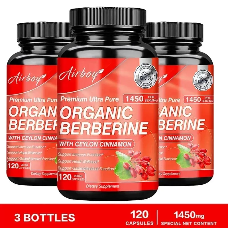 Berberine Capsules - Supports Cardiovascular Health Immune Function Metabolism and Healthy Weight Management — image 8