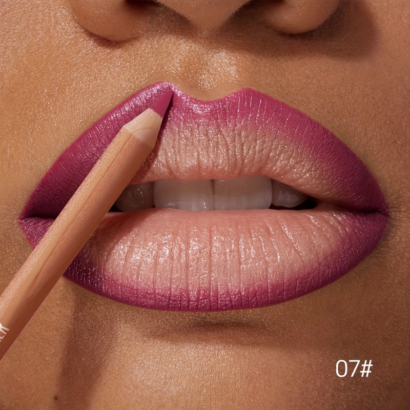 1pc Matte Lipstick & Liner Pen Waterproof Long-Lasting Non-Stick Berry Shades for All Skin Types Makeup Pencils for Women — image 4