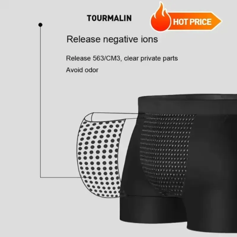 1 ชิ้นผู้ชาย Magnetic Therapy Boxer กางเกง Breathable สบายชุดชั้นใน 22 สุขภาพแม่เหล็กสำหรับการไหลเวียนโลหิต L-6XL ขนาด — image 6