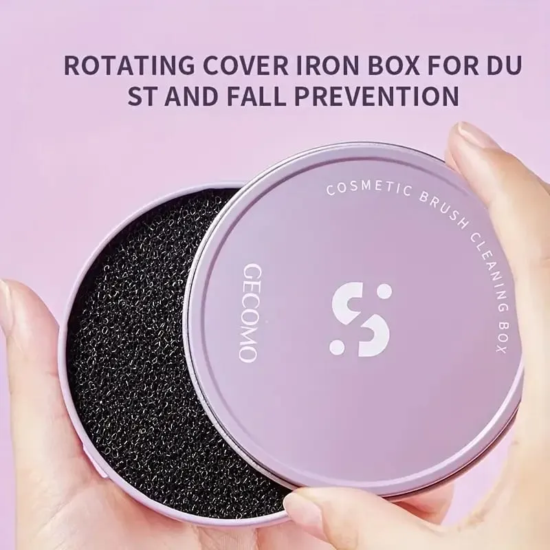 Makeup Brush Cleaner Color Removal Cleaner Sponge Quickly Easily Clean Makeup Brushes Powder Without Water Chemical Solutions — image 3