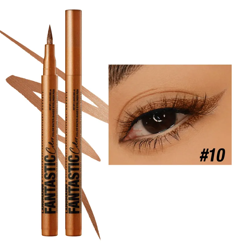 Matte Blue Black Liquid Eyeliner Pen Waterproof 12 Colors Ultra-thin Colorful Eyeliner Smooth Quick-Drying Eye Liner Pen Makeup — image 17