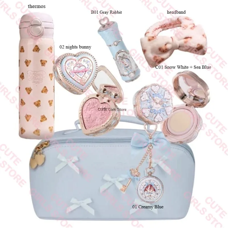 Makeup Set Flower Knows Bunny Garden Collection 6 Color Eyeshadow Palette Embossed Blusher Shine Lipstick Kit Maquiagem — image 19