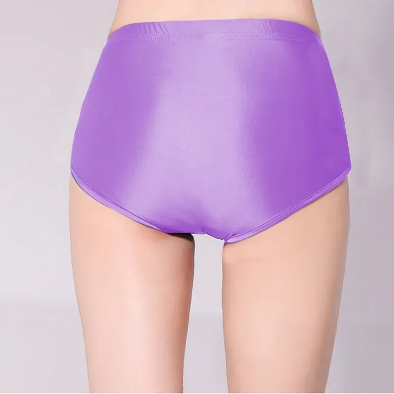 Glossy Seamless Spandex Shorts Silky Smooth Sexy Solid Pants High Waist Tights Biker Running Workout underwear men briefs