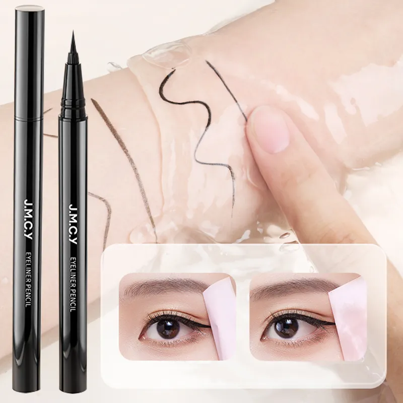 1 Pcs Black Color Eye Make-up Liquid Eyeliner Lasting Waterproof Non Fading Beauty Makeup Tools Quick Dry Non Halo Dye Eyeliner — image 1