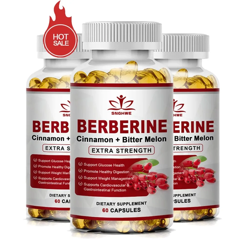 Berberine Supplement High Potency with Ceylon Cinnamon - Immune System Cardiovascular & Gastrointestinal Function - Berberine H — image 2