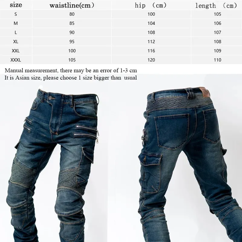 New Autumn Men Pants Casual Tactical Jeans Male Multiple Pockets Cargo Pant Casual Straight Dimem Jeans Trousers Plus Size S-4Xl — image 4