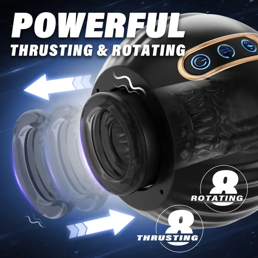 Telescopic Rotation Male Masturbator 3D Realistic Sleeve Vagina Masturbation Equipment Sex Toys for Men Automatic Mastubator