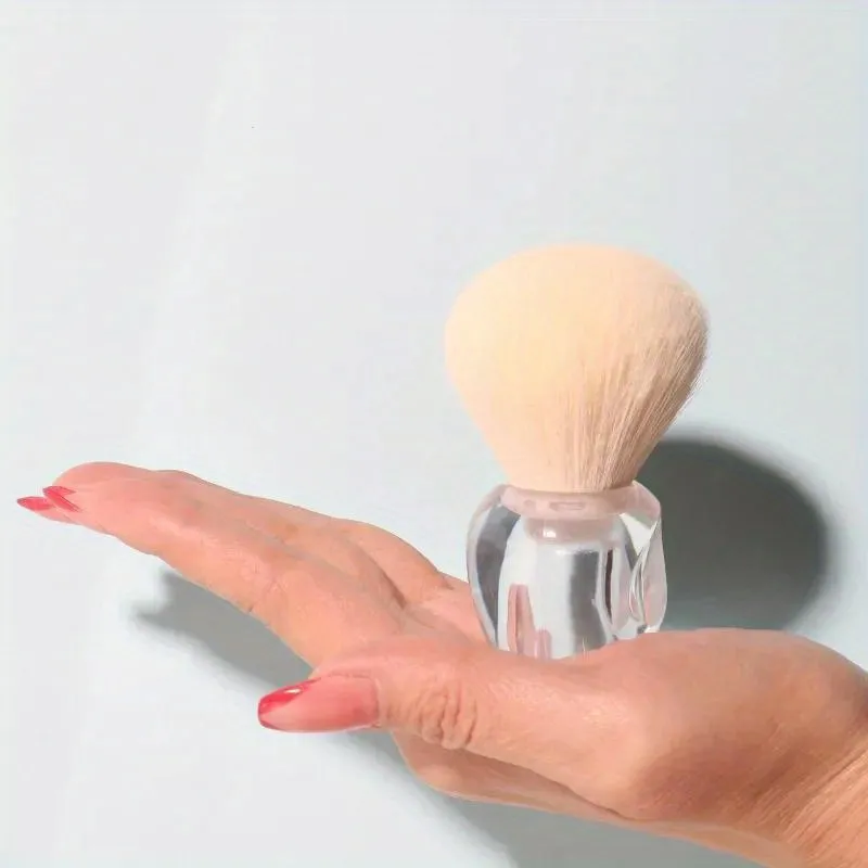 Mushroom Crystal Nail Brush Transparent Paint Gel Dust Cleaning Brushes Make Up Brush Nail Art Manicure Tool — image 3