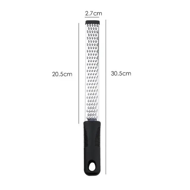 Stainless Steel Manual Grater for Cheese Lemon Vegetable Potato with Non Slip Handle Sharp Kitchen Tool
