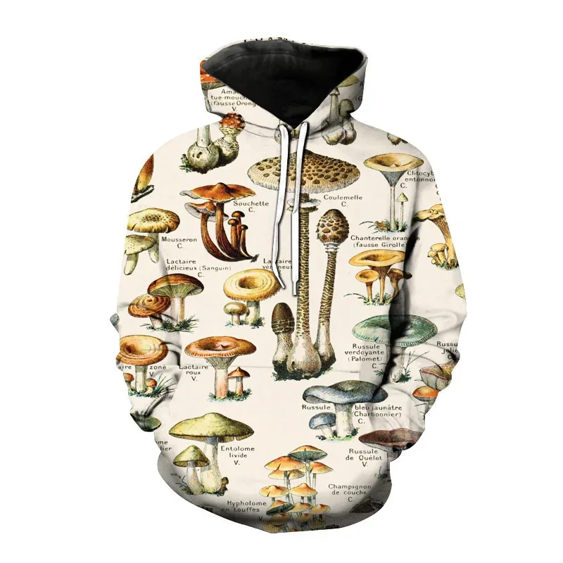 Fashion Colored Mushroom Pattern 3D Printed Hooded Sweatshirt Casual Super Large Hooded Sweatshirt Street Harajuku Men Pullover — image 19