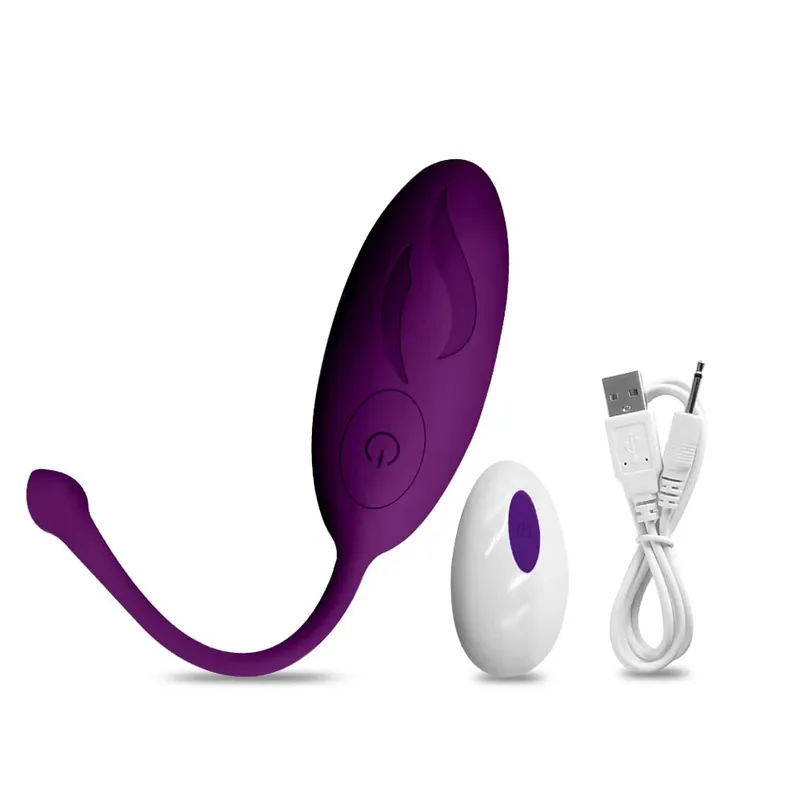 جهاز التحكم عن بعد على شكل رصاصة هزاز ألعاب جنسية للنساء البالغات جهاز محاكاة G-Spot الكرة المهبلية المكونات الشرجية تهتز جهاز استمناء البيض الحب