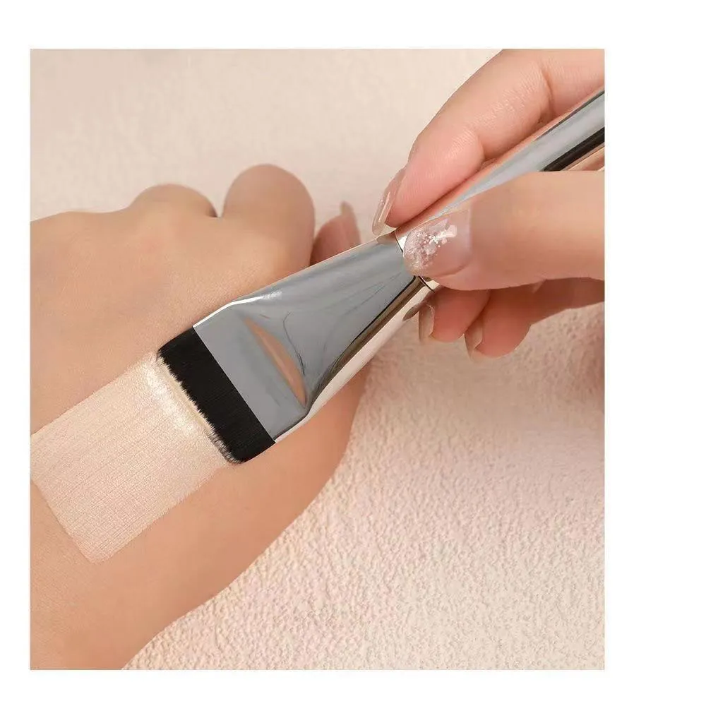 1 piece Flat Thin Foundation Makeup Brushes Fine Liquid Foundation Make up Brush BB Cream Mask applicator Face cosmetic tools — image 3