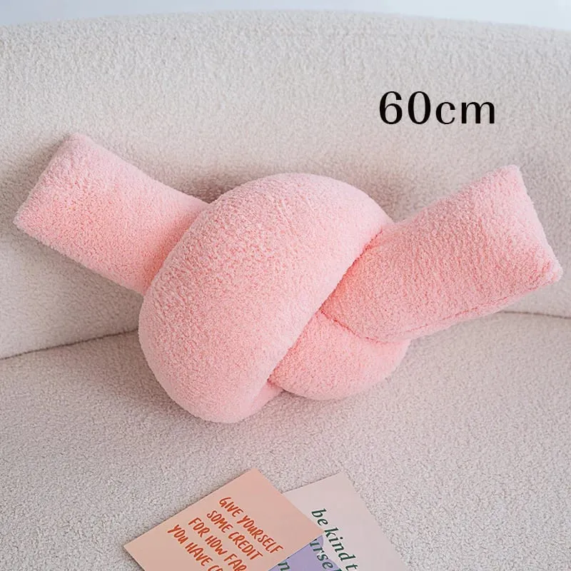 60-95CM Creative Iron Chain & Knot Pillow Stuffed Soft Sofa Cushion Nordic Style Home Plush Decoration Irregular Shaped Plush — image 12