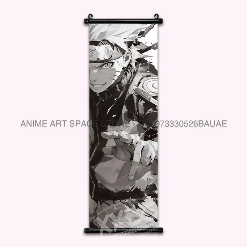 Anime Naruto Hanging Painting Hatake Kakashi Wall Art Scrolls Picture Uchiha Sasuke Home Decor Canvas Poster Haruno Sakura Mural — image 28