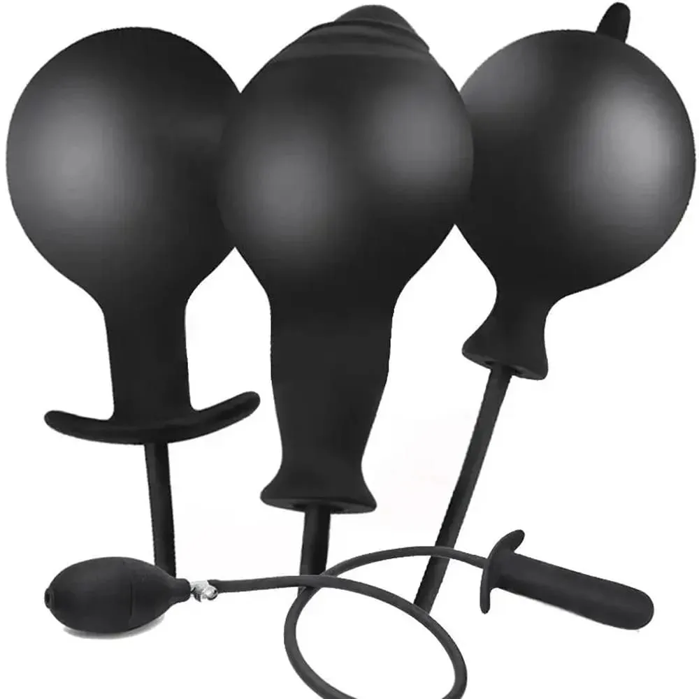 Inflatable Anal Dildo Plug Expandable Butt Plug with Pump Sex Toys for Women Men Anal Dilator Massager Adult Products — image 3