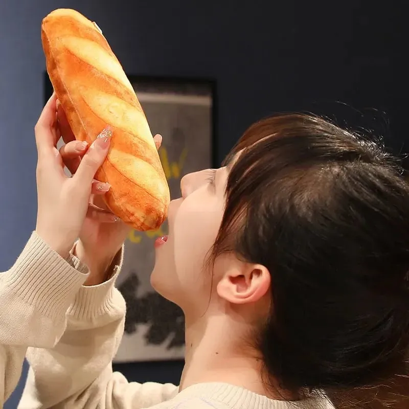 Giant Bread Plush Long Pillow Toy Soft Funny Simulation Food Toy Creative Cushion Birthday Present Christmas Gift — image 5