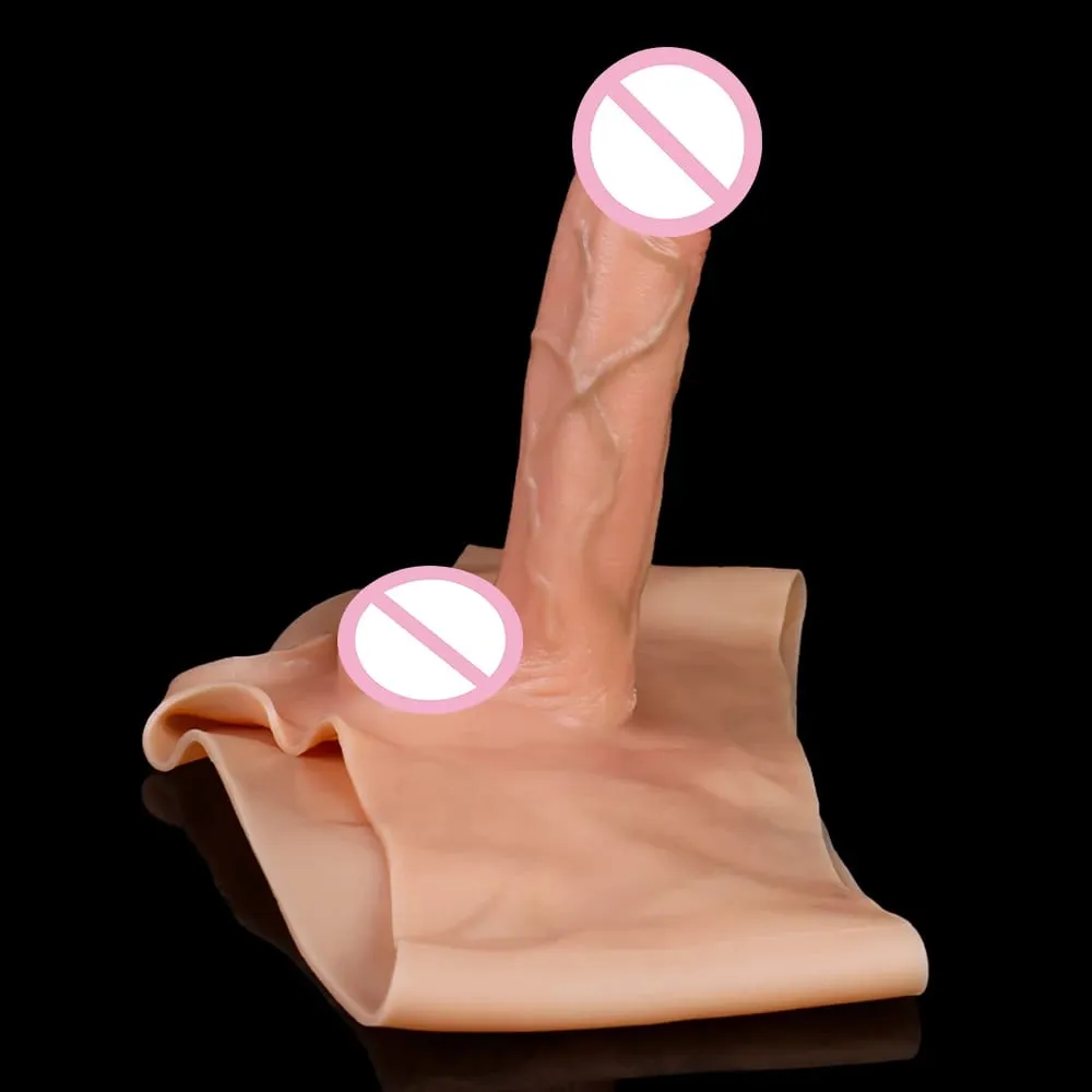 Wearable Solid Dildo Panties Silicone Strapon Realistic Penis Pants Elastic Sex Toys For Adult Women Lesbian Games Pleasure