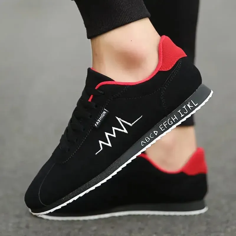 2026 Fashion Red Summer Low Men's Sneakers Canvas Shoes Comfortable Flat Vulcanized Shoes for Men Breathable Gym Mens Trainers
