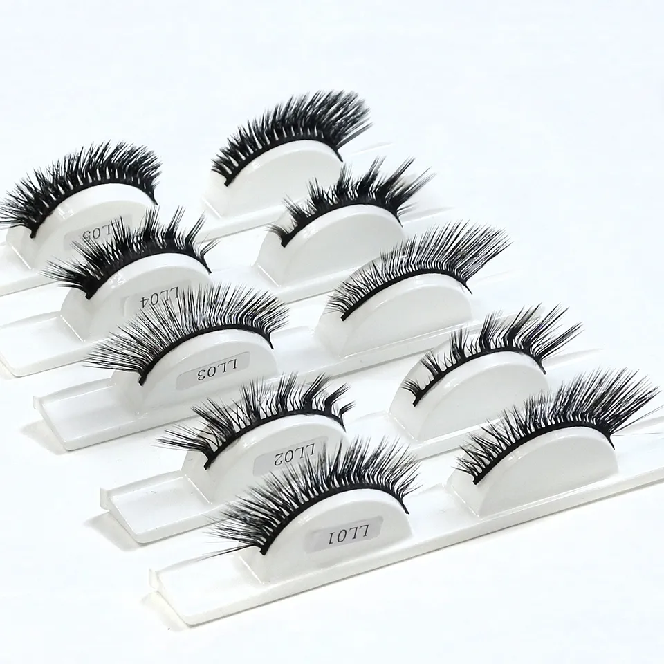 RED SIREN L Shape Cat Eye Lashes New Design Wispy Natural Mink Lashes Korean Makeup Eyelash — image 3