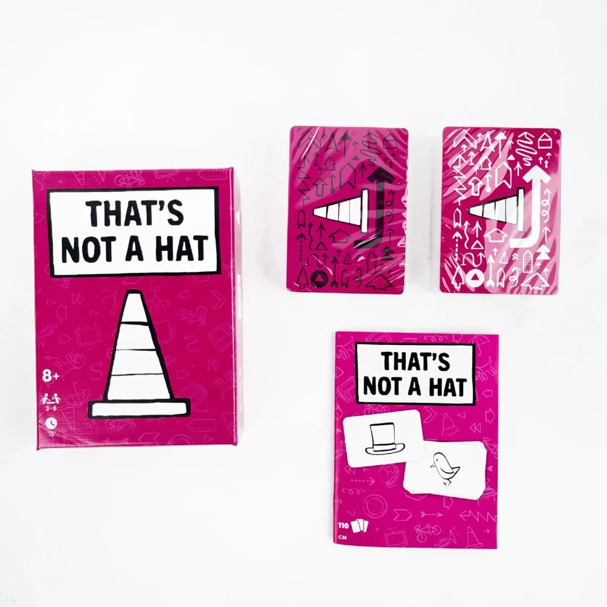 That’s Not a Hat Board Game Happy Party Game Set with Basic and Extended Card for 3-8 Players All Ages-Fun Bluffing & Memory