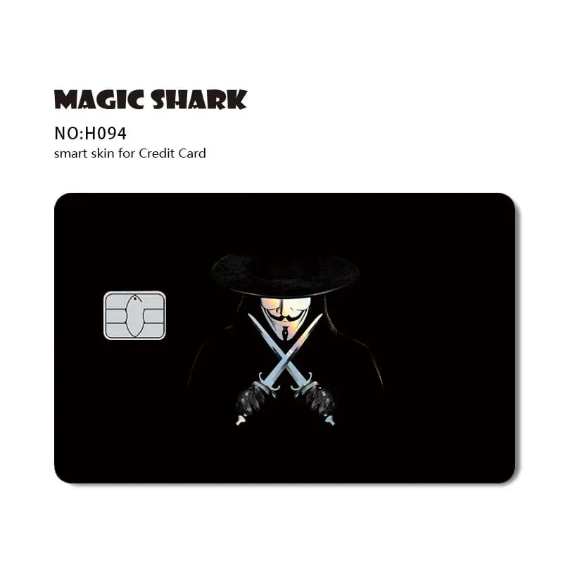 Magic Shark Mcloving Spider Anime Shinny Laser Holographic Matte Skin Film Sticker for Debit Bank Credit Card — image 10