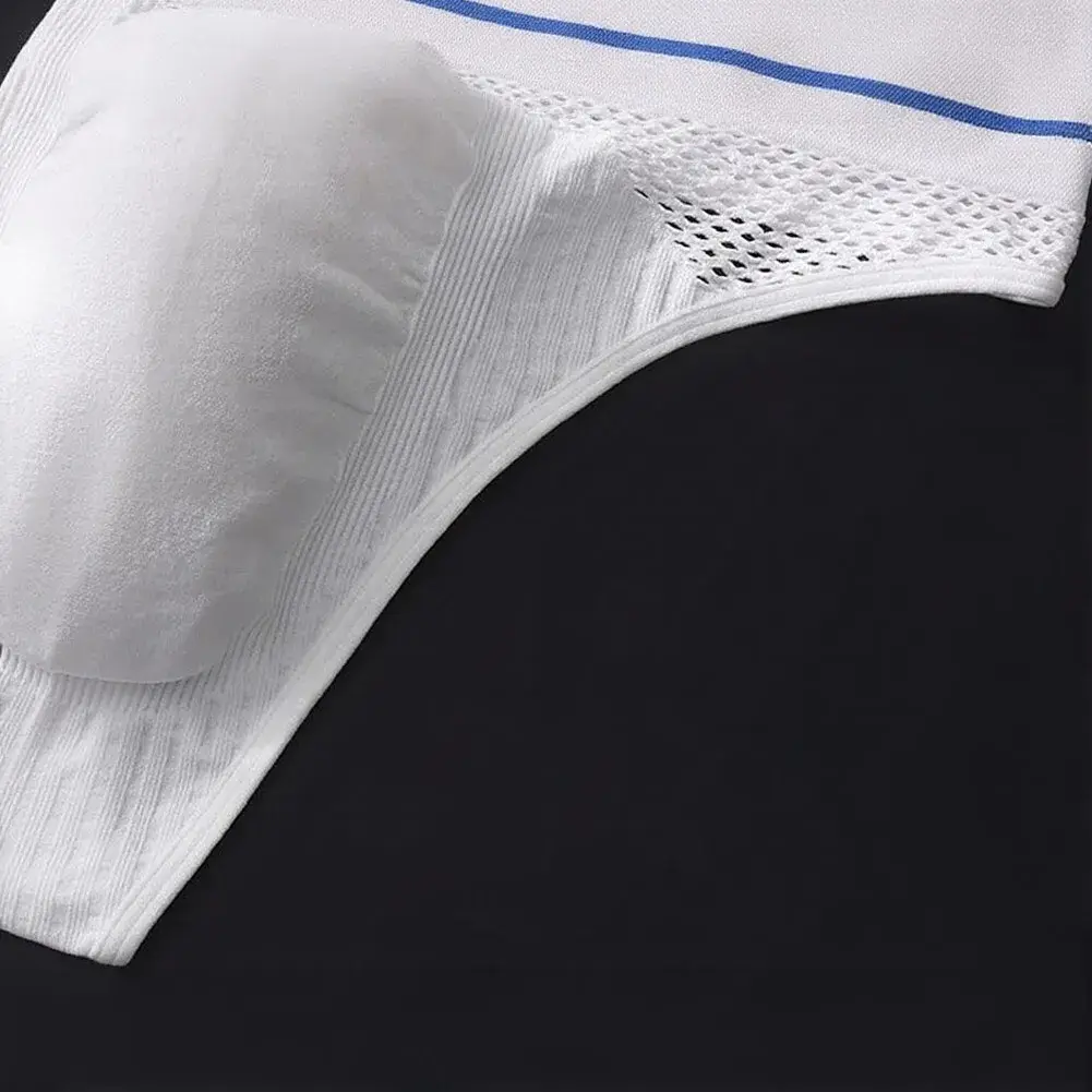 1pc Men's G-String Underwear 3D Bulge Pouch Striped Letter Printing Briefs Elastic Mesh Breathable Comfortable Thongs — image 10