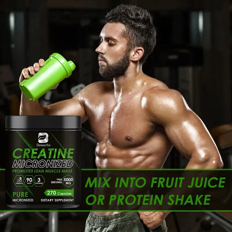 Creatine Monohydrate Sports Dietary Supplements for Workout Muscle Building Cellular Energy Enhance Muscle Strength — image 5