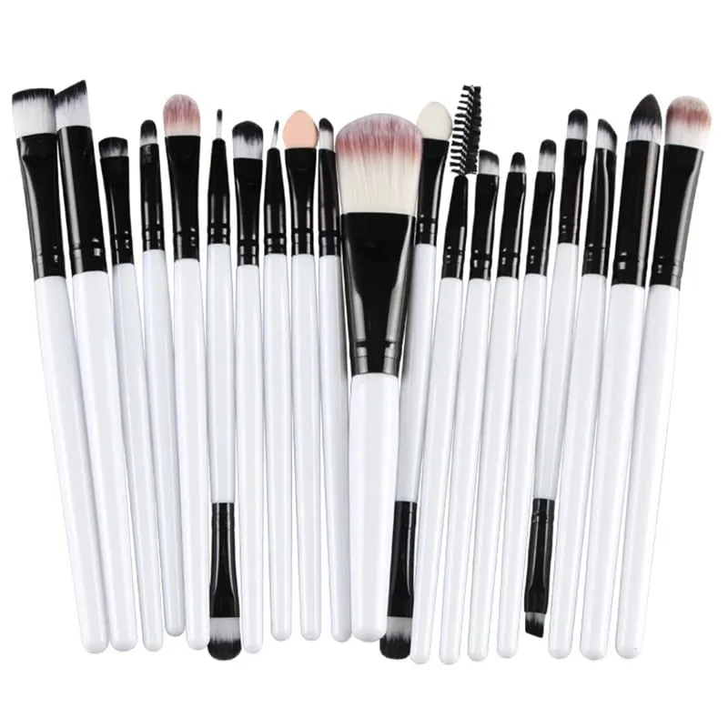 20 PCS Makeup Brush Set Eye Shadow Brush Set Foundation Brush Beauty Tools Soft Man-made Fibers Full Set Makeup Brush — image 17