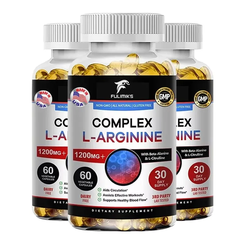 L-Arginine Nitric Oxide Supplement Helps Build Muscle and Supports Blood Flow Circulation Nutrient Delivery and Pumping — image 9