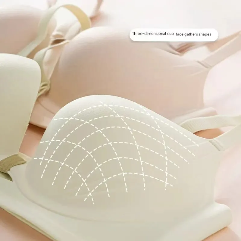 Sexy Seamless Push Up Lingerie For Women Small Breast Gathering Show Big Collect Auxiliary Breast Comfortable and Breathable Bra — image 7