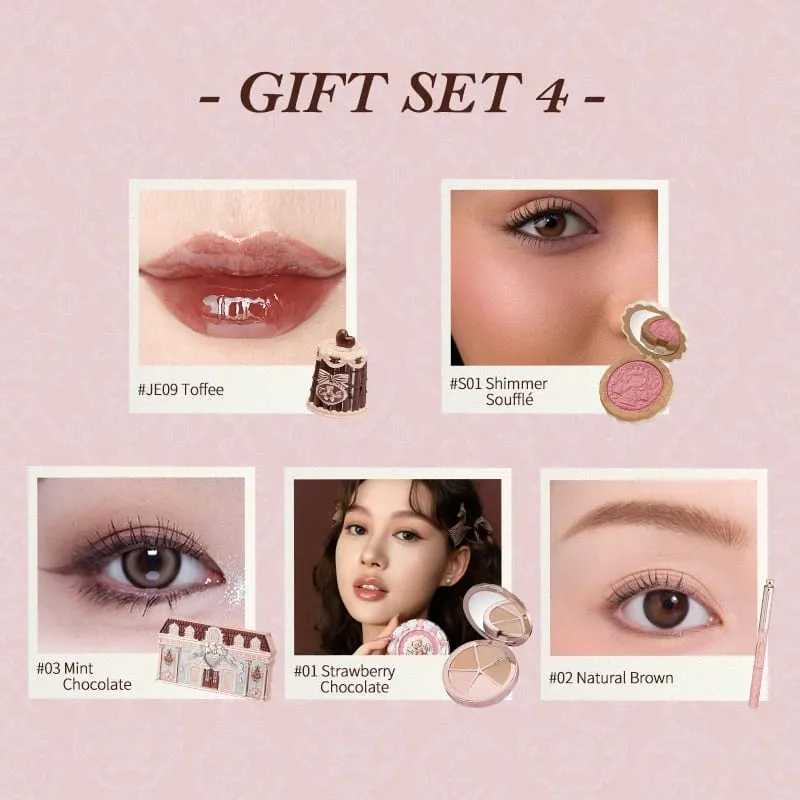 Flower Knows The Sweetie Bear Collection Makeup Gift Set includes eyesahdow+lip jelly+brow pencil+concealer+blush — image 3