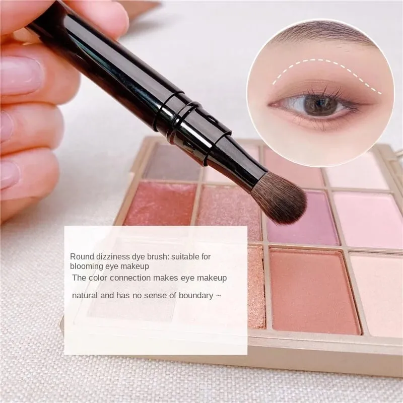 Makeup Brushes Portable Double-Headed Eyeshadow Nose Highlight Concealer Detail Blending Eyebrow Lip Makeup Brush Cosmetic Tools — image 4