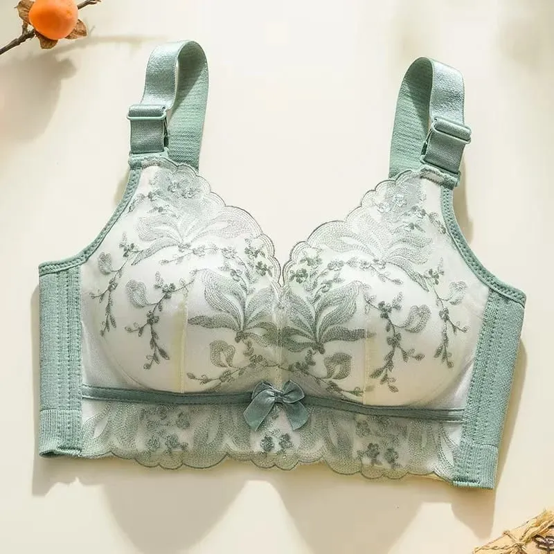 Sexy Lace Bra Push Up Soft Bra Small Breast Gathering Anti-Sagging Lace Women Underwear Adjustable Lingerie