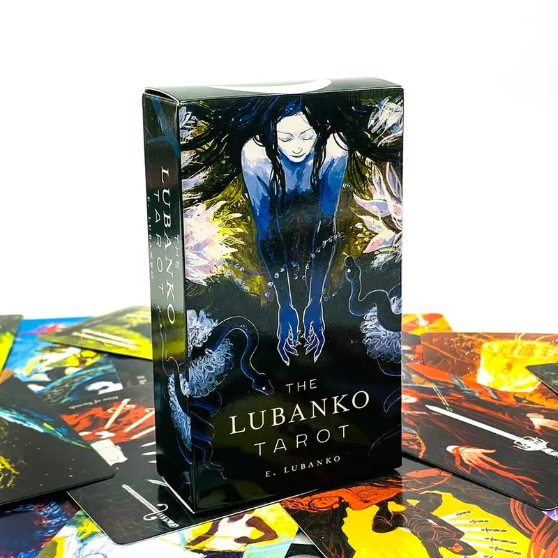 عمل فني غامض من LUBANKO Tarot Deck، متين ومحمول للتأمل وألعاب الحفلات، مثالي للتوجيه الروحي والجامع — image 1