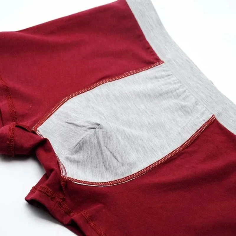 Large Size Seamless Underwear Men Solid Cotton Boxer Shorts Men's Panties Breathable Boxers Mens Pack Underpants Man