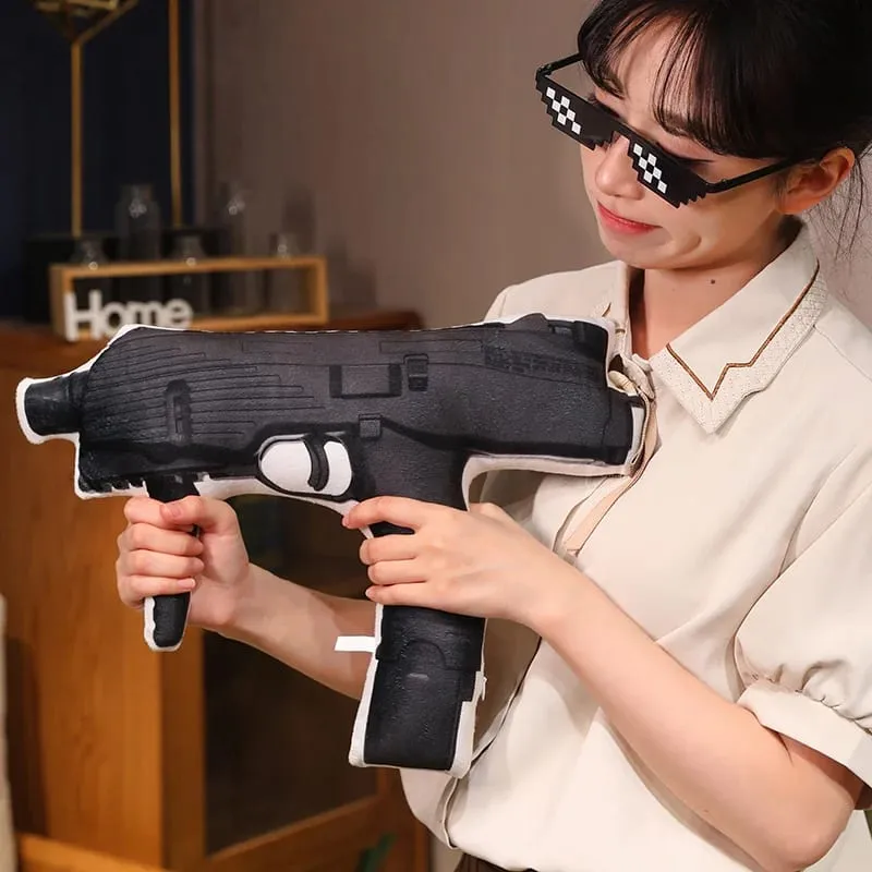 Simulation Gun Plush Pillow Images Printing Wheelgun Sniper Rifle Shooting Cushion Decoration Men Gift — image 10
