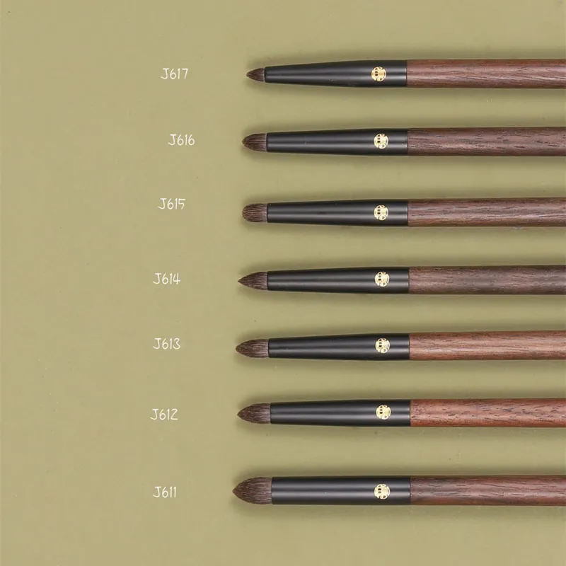 Professional Handmade Makeup Brushes 1PC Washed Horse Hair Pencil Eye Shadow Blending Brush Walnut Handle Make Up Brush